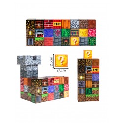 WOOPIE 55914 Klocki magnetyczne konstrukcyjne Sześciany 3D 63 el.