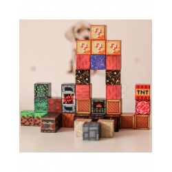 WOOPIE 55914 Klocki magnetyczne konstrukcyjne Sześciany 3D 63 el.