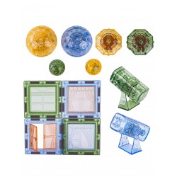 WOOPIE 55938 Klocki magnetyczne Świat zwierząt 124 el.