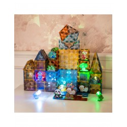 WOOPIE 55938 Klocki magnetyczne Świat zwierząt 124 el.