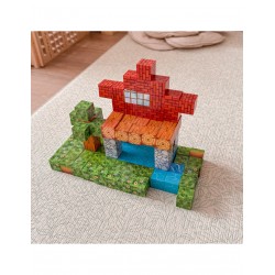WOOPIE 55976 Klocki magnetyczne konstrukcyjne Świat klocków 108 el.