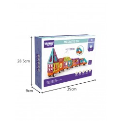 WOOPIE 56010 Klocki magnetyczne 3D Pociąg 71 el.