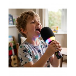WOOPIE 58861 Bezprzewodowy mikrofon do karaoke czarny