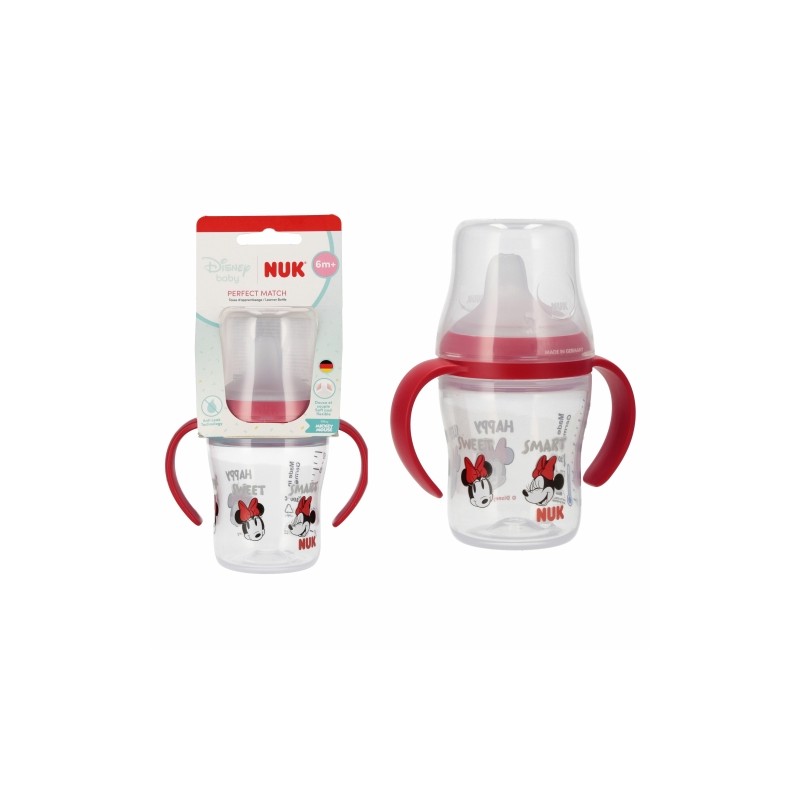 NUK CZE102153991 Butelka 150ml z uchwytami +6m MINNIE
