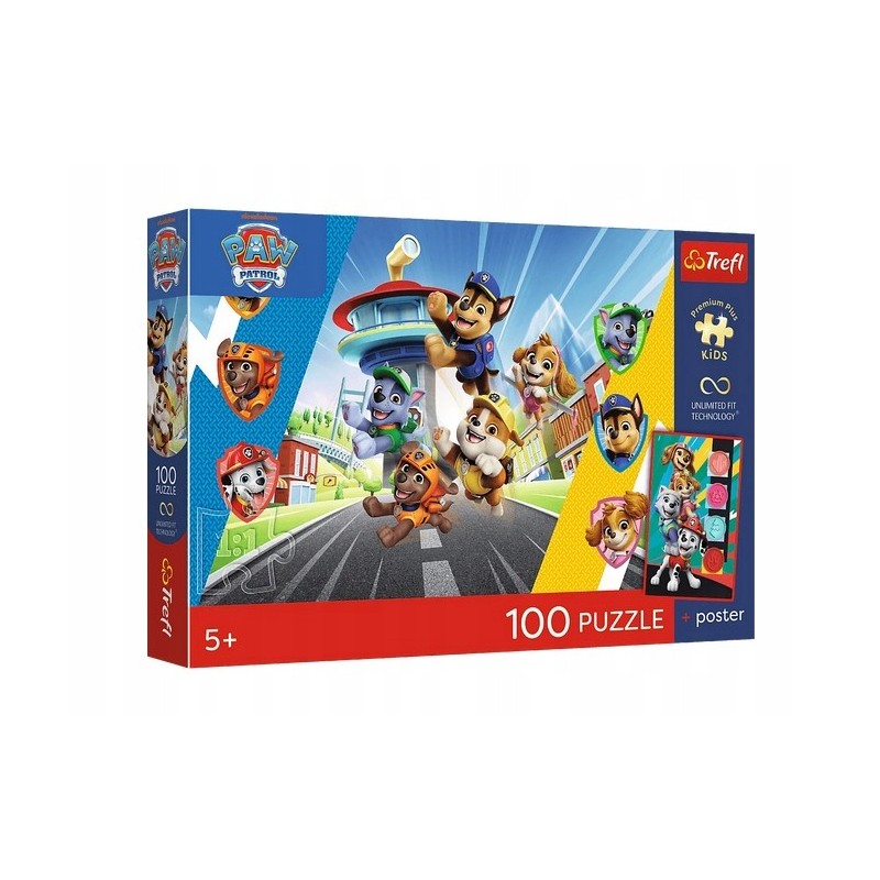TREFL 16550 Puzzle 100 Psia przygoda / Paw Patrol