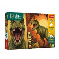 TREFL 16578 Puzzle 100 T-Rex / Rodzina Treflików