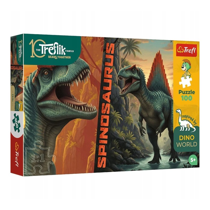 TREFL 16582 Puzzle 100 Spinosaurus / Rodzina Treflików