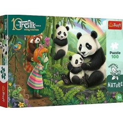 TREFL 16595 Puzzle 100 Pandy / Rodzina Treflików