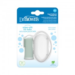Dr.Browns HG126 Silikonowa szczoteczka do czyszczenia zębów z pudełkiem zielona