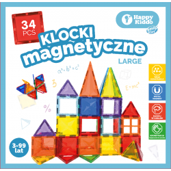 SMILY PLAY SP85381 Klocki magnetyczne 34 el.