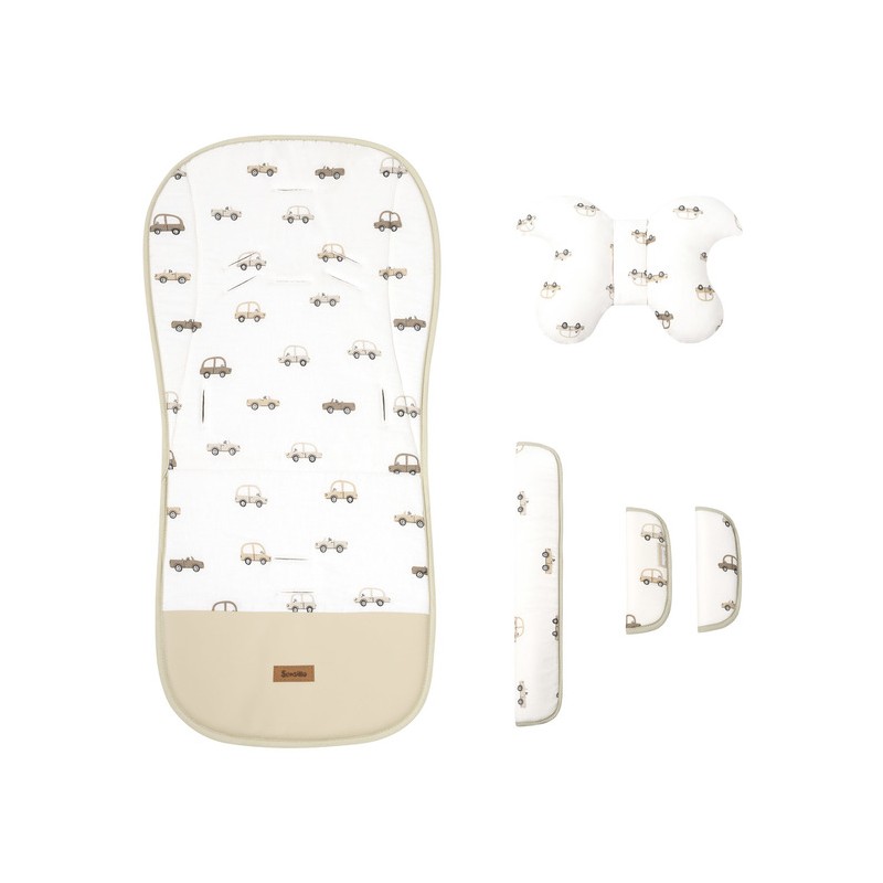 WKŁADKA DO WÓZKA DELUXE MUŚLIN CARS