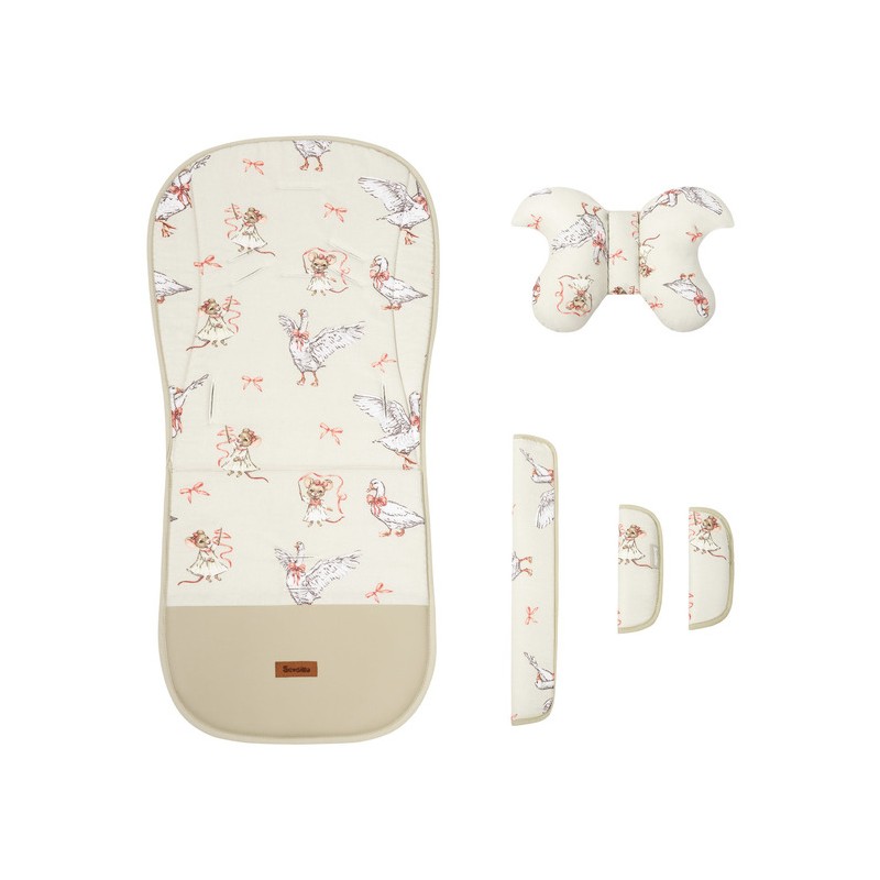 WKŁADKA DO WÓZKA DELUXE MUŚLIN GOOSE AND MOUSE