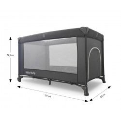 MILLY MALLY 445 Łóżeczko turystyczne Mirage Dark Grey