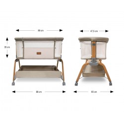 MILLY MALLY 6977 Łóżeczko dostawne Nino Beige