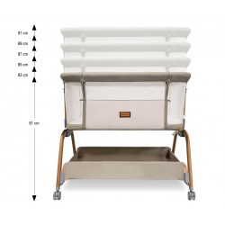 MILLY MALLY 6977 Łóżeczko dostawne Nino Beige