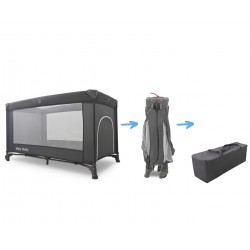 MILLY MALLY 445 Łóżeczko turystyczne Mirage Dark Grey