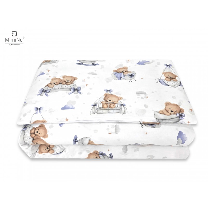 KIECZMERSKI Pościel C-2 100x135 cm MIMINU DESIGN Misiowe Sny błękit
