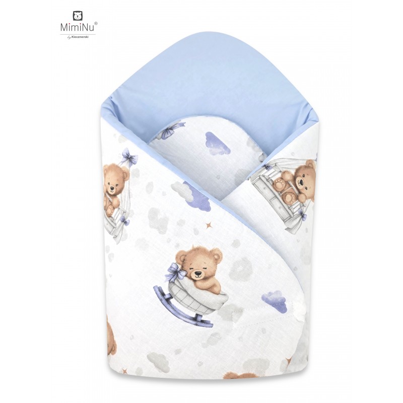 KIECZMERSKI Rożek standard 75x75 cm MIMINU DESIGN Misiowe Sny błękit bawełna 100%
