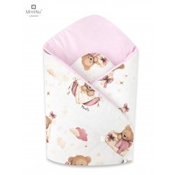 KIECZMERSKI Rożek standard 75x75 cm MIMINU DESIGN Misiowe Sny róż bawełna 100%