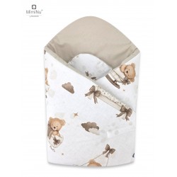 KIECZMERSKI Rożek usztywniony 75x75 cm MIMINU DESIGN Misiowe Sny beż bawełna 100%