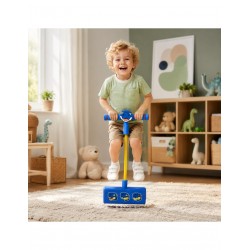 WOOPIE 100437 Piankowy skoczek pogo niebieski dinozaur
