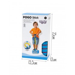 WOOPIE 100437 Piankowy skoczek pogo niebieski dinozaur