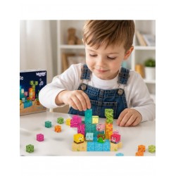 WOOPIE 58908 Klocki magnetyczne 54 el. kostki montessori