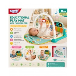 WOOPIE BABY 59233 Mata edukacyjna z pianinkiem 10 el.