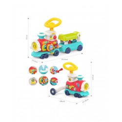 WOOPIE BABY 59301 Pociąg pchacz jeździk 2w1 interaktywny