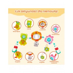 WOOPIE BABY 59455 Łuk sensoryczny z zabawkami do łóżeczka