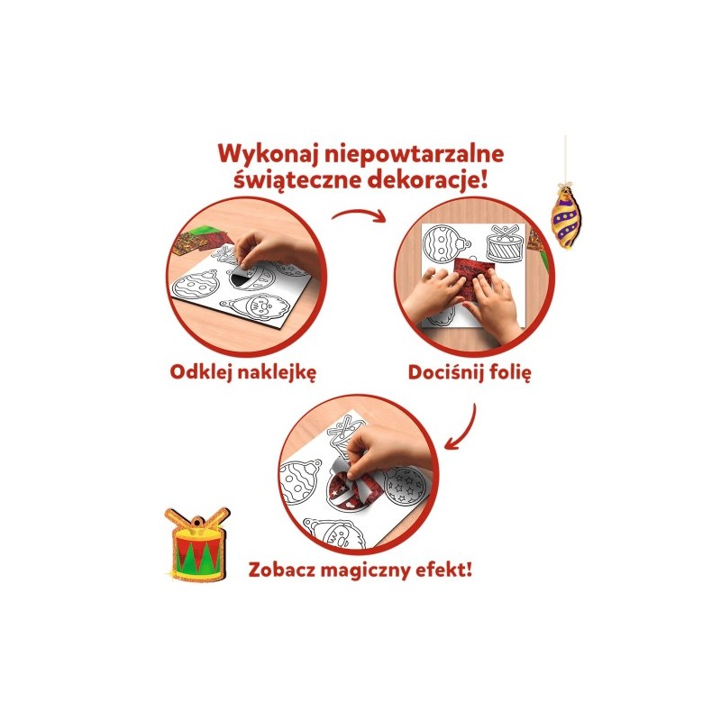 TREFL 62609 Skillmatics Foil Fun Ozdoby świąteczne
