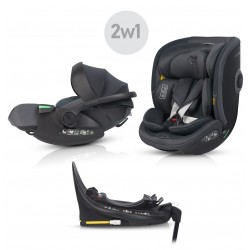 EASY GO Zestaw fotelików samochodowych 2w1 BUZ XTD PRO i BUZ PRO BODY GRANITO