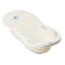 TEGA PK-005 ODPŁYW-102 Wanna duża 102 cm LUX Pies i Kot z odpływem żółty WYPRZEDAŻ