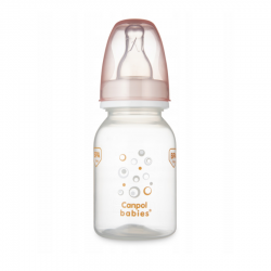 CANPOL 59/098 Butelka 130ml dekorowana (BPA 0%) smoczek 0m+