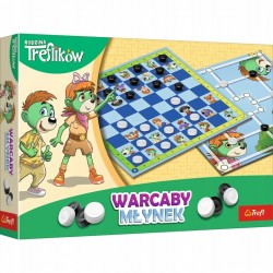 TREFL 02658 Gra Warcaby i Młynek Rodzina Treflików
