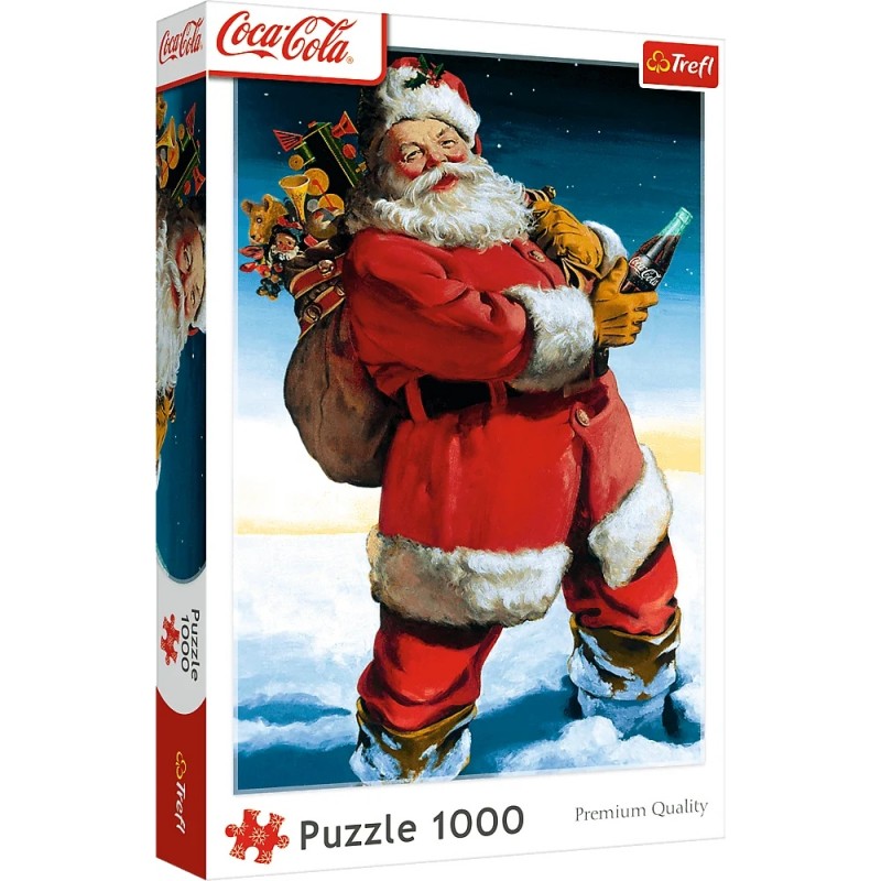 TREFL 10923 Puzzle 1000 XMAS Coca-Cola Mikołaj na śniegu