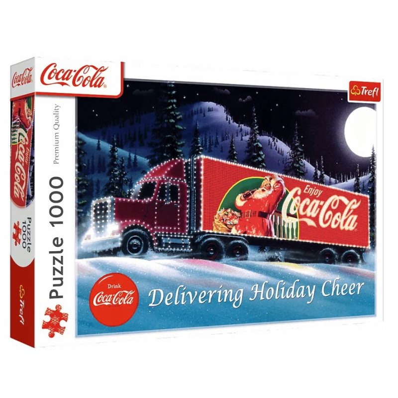 TREFL 10941 Puzzle 1000 XMAS Coca-Cola Świąteczna Ciężarówka