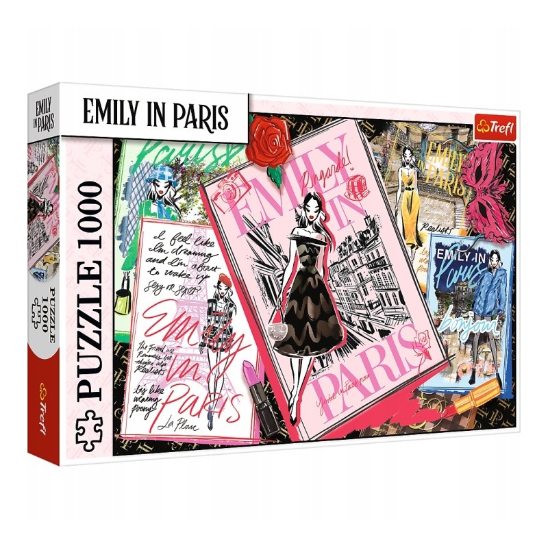 TREFL 10966 Puzzle 1000 Emily w Paryżu Magazyn Mody