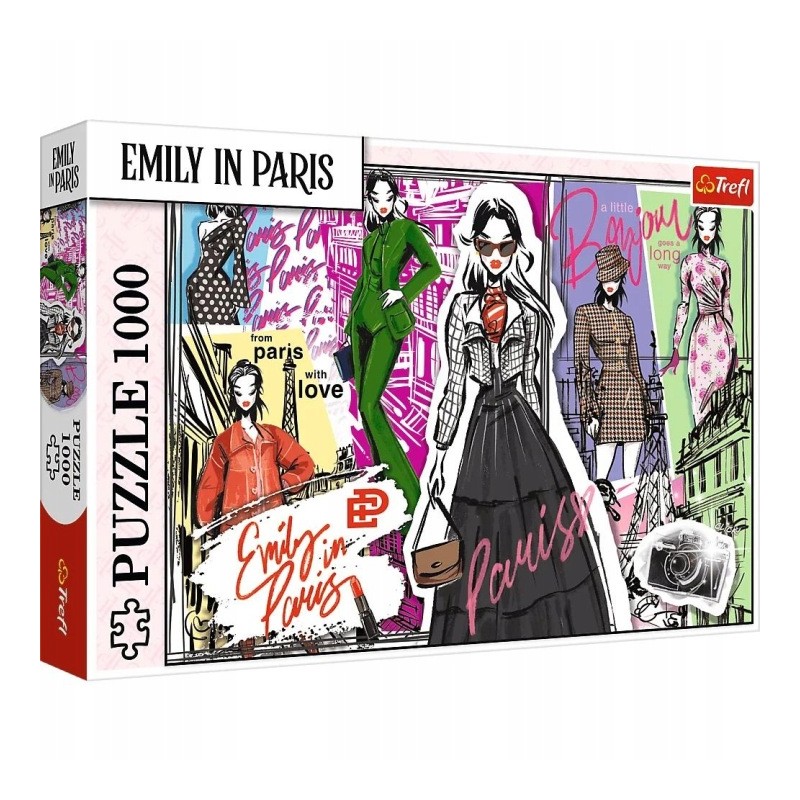 TREFL 10967 Puzzle 1000 Emily w Paryżu Modowe Inspiracje