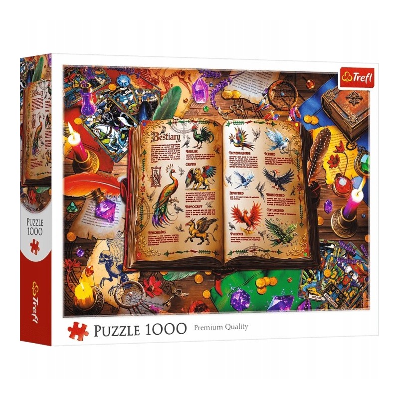 TREFL 10980 Puzzle 1000 Atlas fantastycznych ptaków