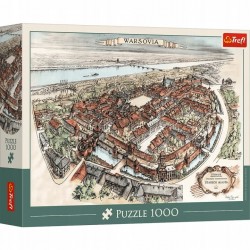 TREFL 12206 Puzzle 1000 Warszawa-Projekt rekonstrukcji Starego Miasta 1951