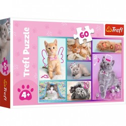 TREFL 17373 Puzzle 60 Słodkie kociaki