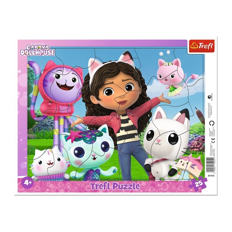 TREFL 31415 Puzzle 25 Ramkowe Poznaj Gabi