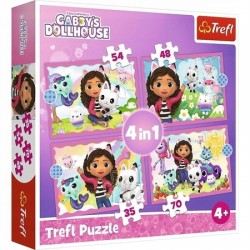 TREFL 34620 Puzzle 4w1 Przygody Gabi