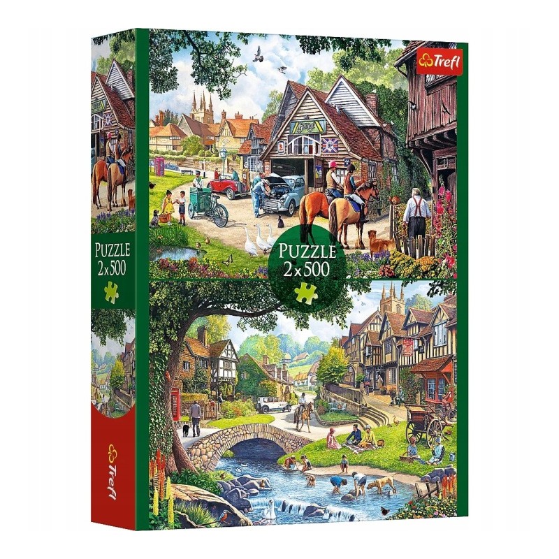 TREFL 37494 Puzzle 2x500 Sielankowe życie