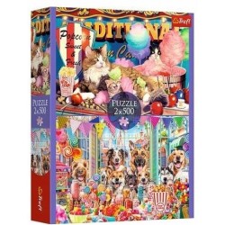 TREFL 37495 Puzzle 2x500 Puszyści przyjaciele