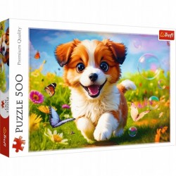 TREFL 37524 Puzzle 500 Wesoły piesek