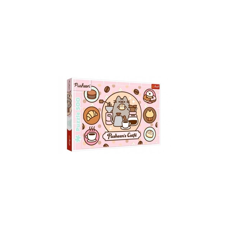 TREFL 37528 Puzzle 500 Pusheen w kawiarni