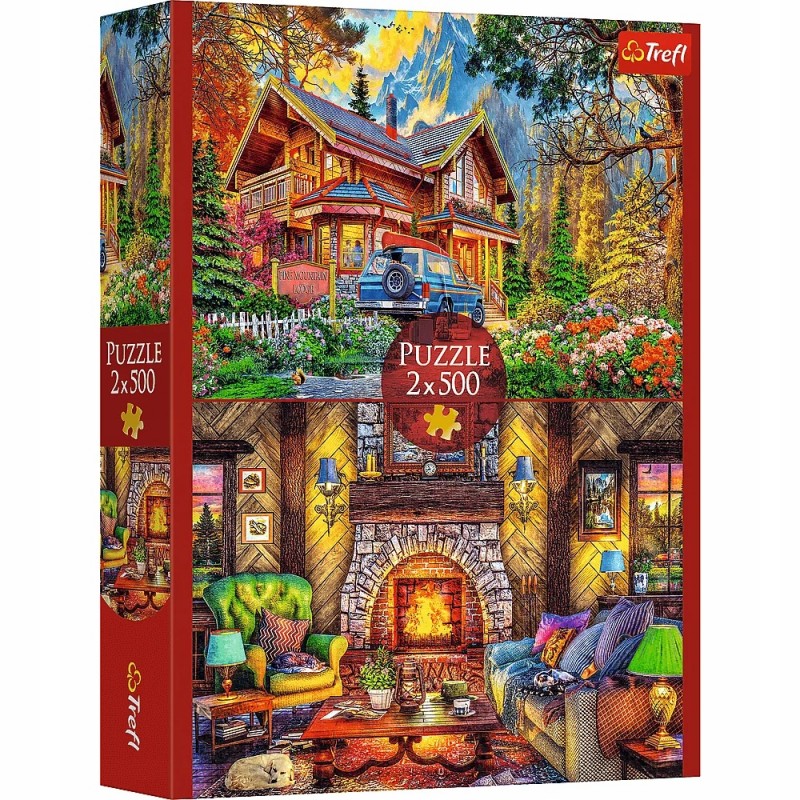 TREFL 37534 Puzzle 2x500 Wycieczka w góry