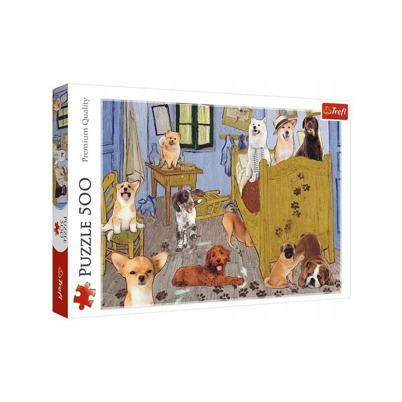TREFL 37539 Puzzle 500 Pokój van Gogha? Psia Rewolucja
